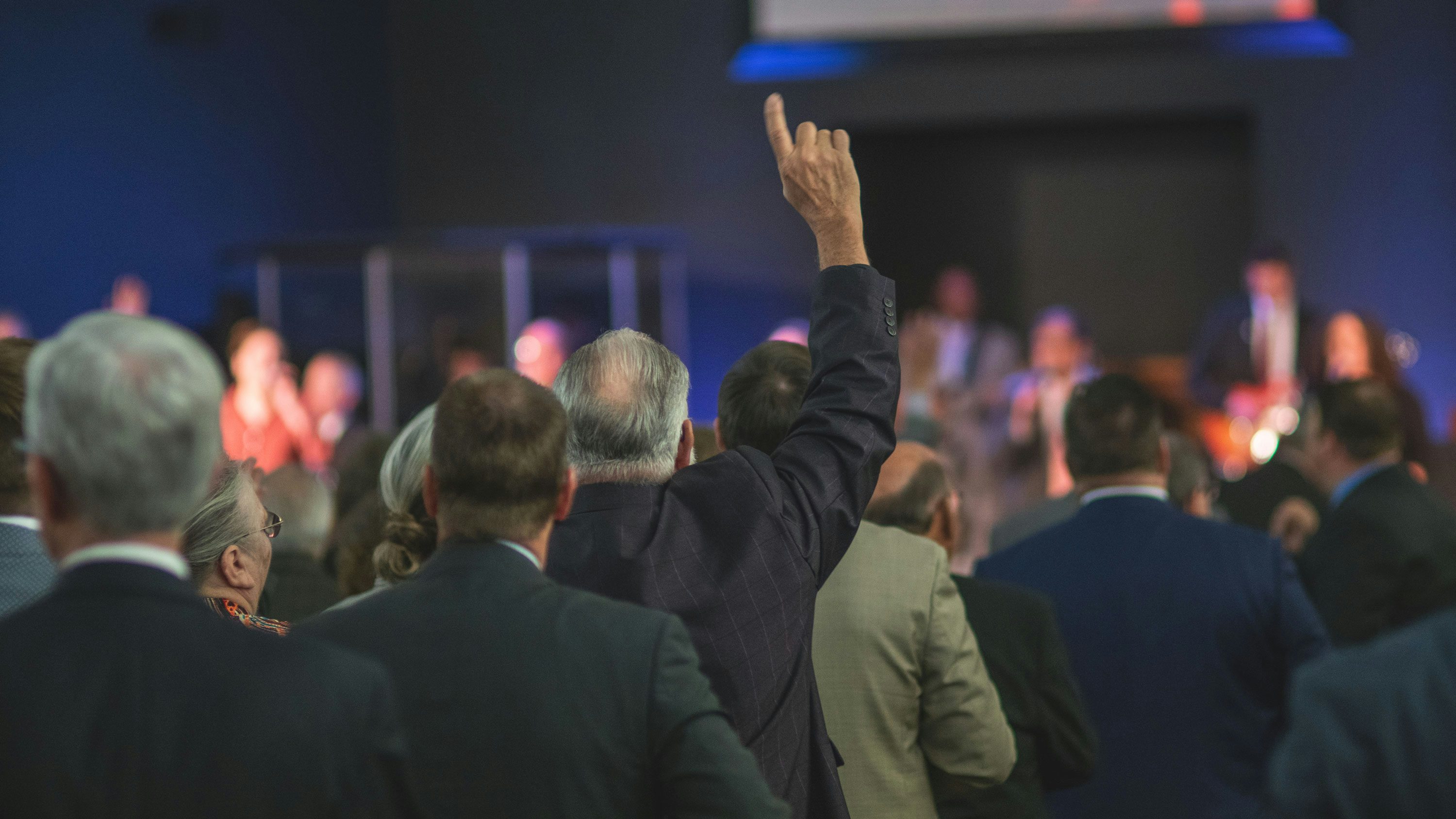 Audience at a media event